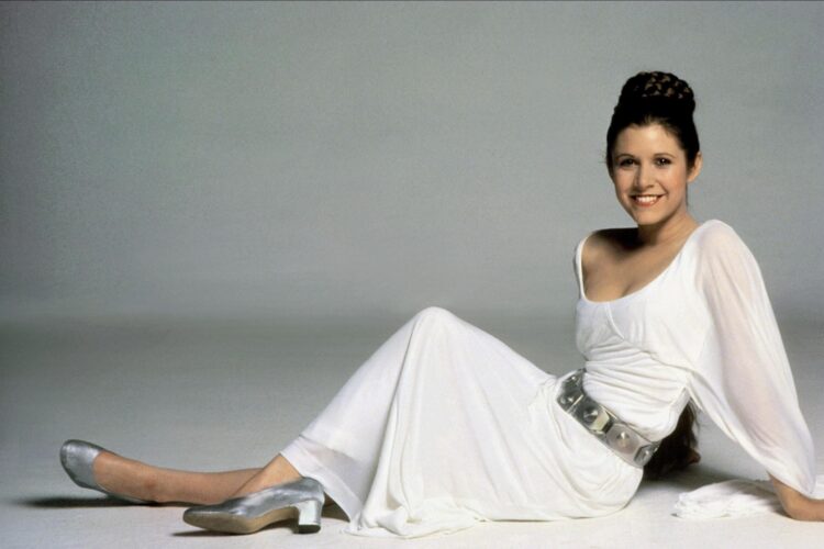 Carrie Fisher, Fisher is known for playing Princess Leia in the Star Wars films, a role for which she was nominated for four Saturn Awards.