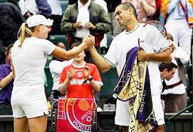 Andy Ram -Vera Zvonareva, Ram first won the mixed doubles title at the 2006 Wimbledon Championships, together with Vera Zvonareva.