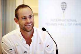 Andy Roddick, an American retired world No. 1 tennis player.