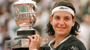 Arantxa Sánchez Vicario, a Spanish former world No. 1 retired tennis player. She won 14 Grand Slam titles