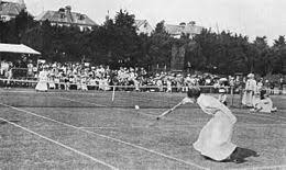 Blanche Bingley, an English tennis player. She won six singles Wimbledon championships and was runner up seven times,