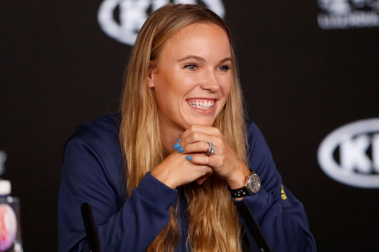 Caroline Wozniacki, a retired Danish tennis player.