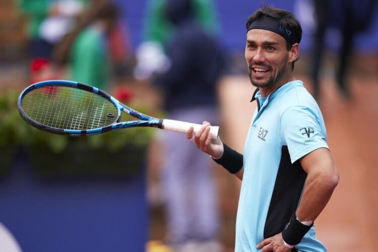 Fabio-Fognini, an Italian professional tennis player.