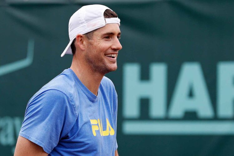 John Isner, an American professional tennis player.