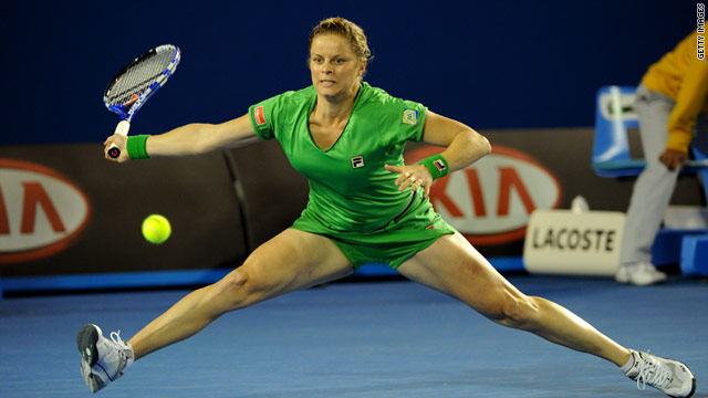 Kim Clijsters, a Belgian professional tennis player.