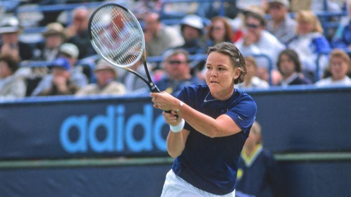 Lindsay Davenport, an American former professional tennis player. She was ranked World No. 1 on eight occasions, for a total of 98 weeks.