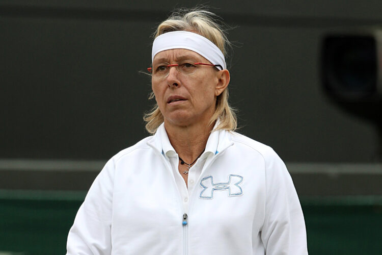Martina Navratilova, a Czech-American former professional tennis player and coach.