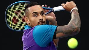 Nick Kyrgios, an Australian professional tennis player. As of June 2021, he is ranked No. 60 in the world