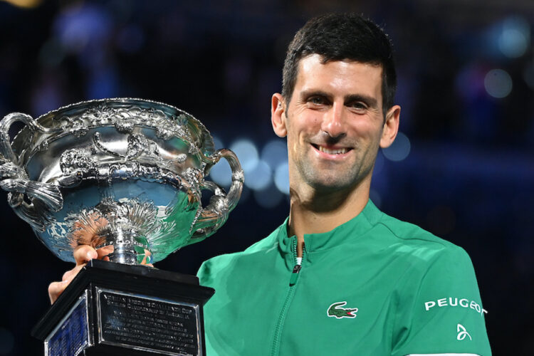 NOVAK DJOKOVIC, a Serbian professional tennis player.