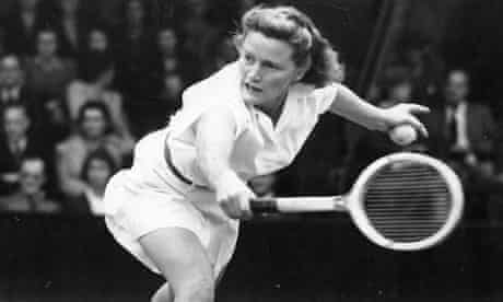 Pauline Betz, an American professional tennis player. She won five Grand Slam singles titles and was the runner-up on three other occasions.