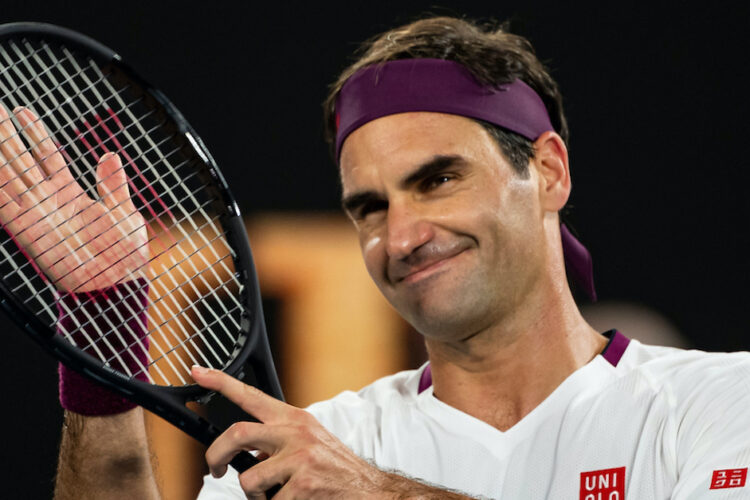 Roger Federer, a Swiss professional tennis player.
