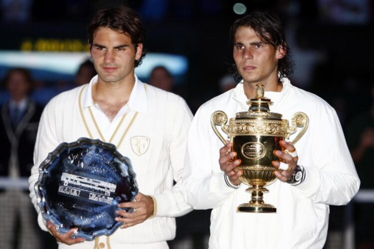 Roger Federer v Rafael Nadal, A part of the storied Federer–Nadal rivalry, it pitted then-top ranked Roger Federer against then second-ranked Rafael Nadal.