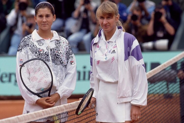 Monica Seles ended Steffi Graf's 66-match winning streak when she won the German Open.