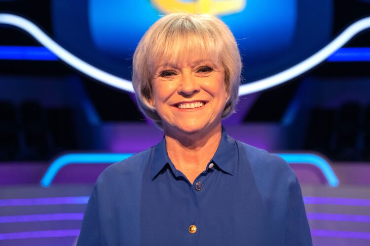 Sue Barker, an English television presenter and former professional tennis player.