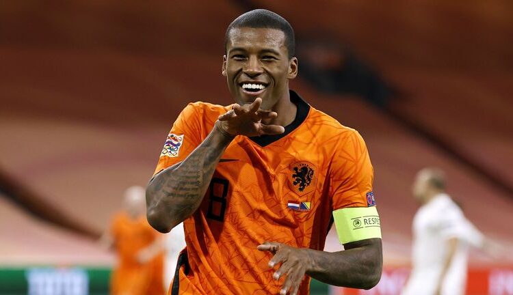 Georginio Wijnaldum (Netherlands), a Dutch professional footballer who plays as a midfielder for Premier League club Liverpool and the Netherlands national team.