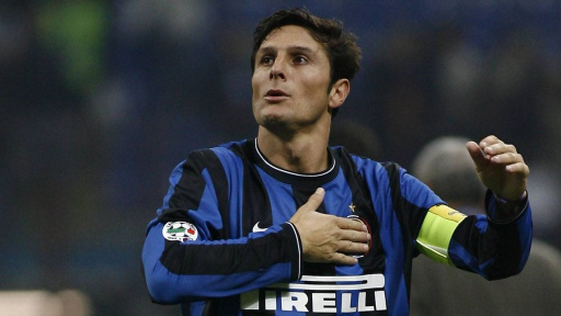Javier Zanetti, an Argentine former professional footballer who played as a full back or midfielder.