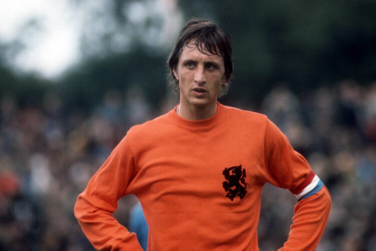Johann Cruyff, a Dutch professional football player and coach.