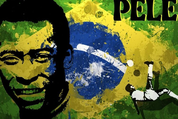 Pele, a Brazilian former professional footballer who played as a forward.
