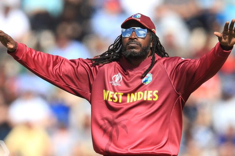 Chris Gayle, plays international cricket for the West Indies.
